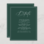 Emerald Details Kaart (Voorkant / Achterkant)