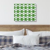 Emerald Diamond Gemstone Art Green Canvas Afdruk (Insitu (Slaapkamer))