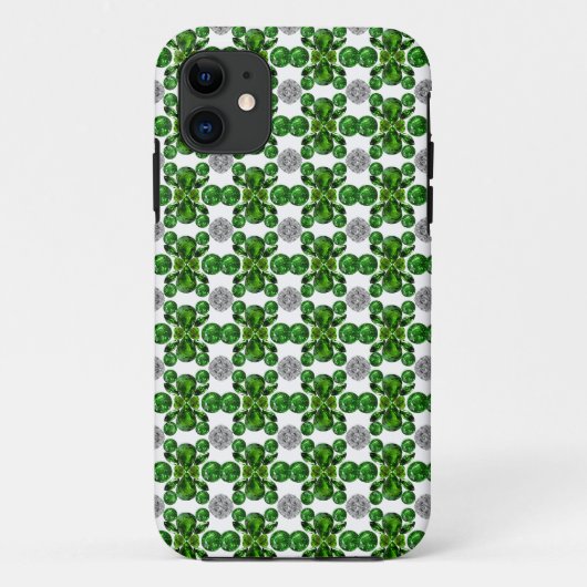 Emerald Diamond Gemstone Art Green Case-Mate iPhone Case (Achterkant)