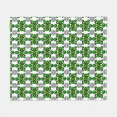 Emerald Diamond Gemstone Art Green Fleece Deken (Voorkant (Horizontaal))