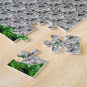Emerald Diamond Gemstone Art Green Legpuzzel (Zijkant)