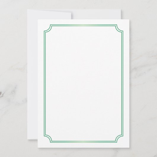 Emerald Diamonds 20e huwelijksjubileumfeest Kaart (Achterkant)