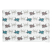 Emerald Dog en Bone Graffiti Style Pillowcase Kussensloop (Voorkant)
