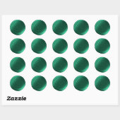Emerald Double Monogram Faux Wax Seal Stickers (Vel)