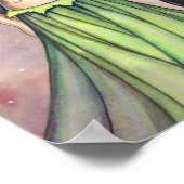 Emerald Dragon Fairy Fantasy Art van Molly Harriso Poster (Hoek)