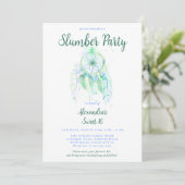 Emerald Dream Catcher Slumber PJ Party Sweet 16 Kaart (Staand voorkant)
