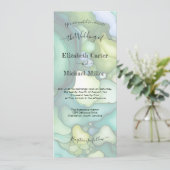 Emerald Dream: Modern Wedding Elegance Minimalisme Kaart (Staand voorkant)