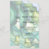 Emerald Dream: Modern Wedding Elegance Minimalisme Kaart (Voorkant / Achterkant)