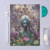 Emerald Dreams Fantasy Forest Queen Decoupage Tissuepapier (Craft)