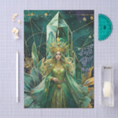 Emerald Dreams Fantasy Forest Queen Decoupage Tissuepapier (Craft)