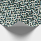 Emerald Dreams: Groen en Goud Cadeaupapier (Hoek)