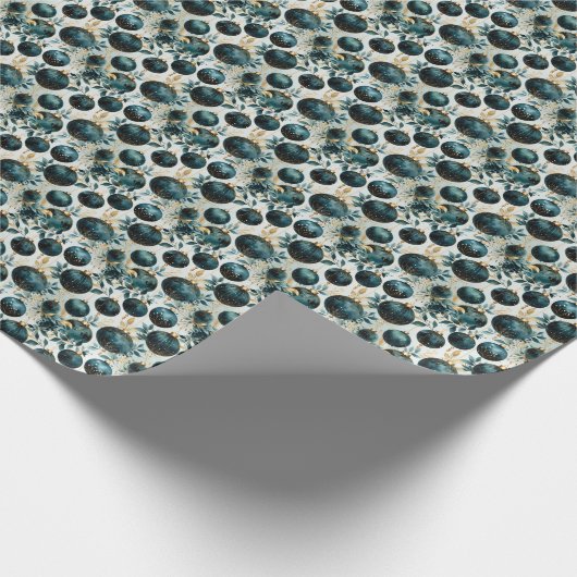 Emerald Dreams: Groen en Goud Cadeaupapier (Hoek)