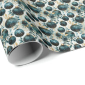 Emerald Dreams: Groen en Goud Cadeaupapier (Rol Hoek)