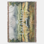 Emerald Dreams: Iers platteland Waterverf Deken (Voorkant Verticaal)