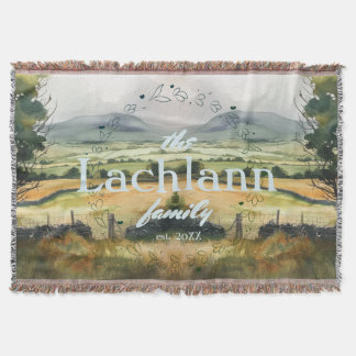 Emerald Dreams: Iers platteland Waterverf Deken