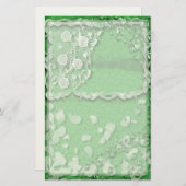 Emerald Dreams Junk Journal Style Trompe L'oeil Briefpapier (Voorkant / Achterkant)