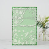 Emerald Dreams Junk Journal Style Trompe L'oeil Briefpapier (Staand voorkant)