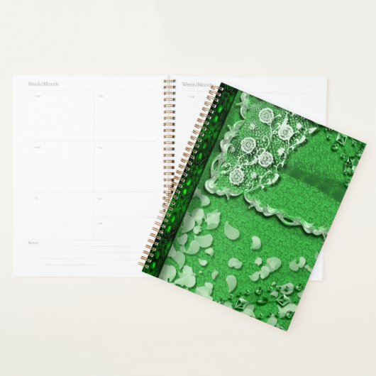 Emerald Dreams Trompe L'oeil Junk Journal Style Planner (Display)