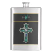 Emerald Dreamscape: Een met diamanten gekruist kru Flacon (Voorkant)