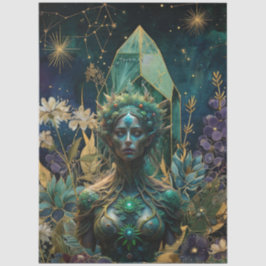 Emerald Dromen Fantasy Forest Koningin Decoupage Tissuepapier