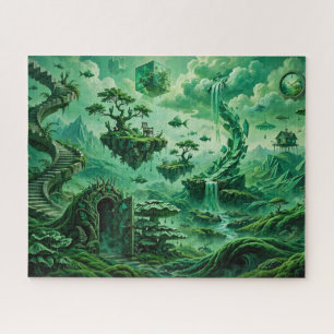Emerald Droom Surreal Landschap Schakeringen van G Legpuzzel
