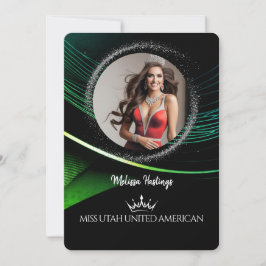 Emerald Dust Premium Pageant Promo Card Kaart
