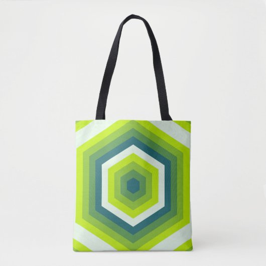 Emerald Echoes Tote Bag (Voorkant)