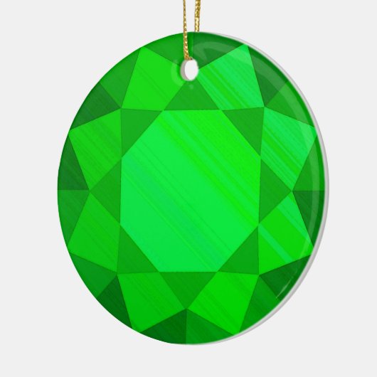 Emerald edelsteen / juweel grafisch Afbeelding Keramisch Ornament (Links)