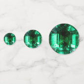 Emerald Edelsteen Verjaardag Confetti (Achterkanten)