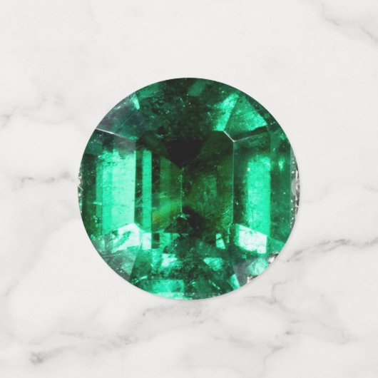 Emerald Edelsteen Verjaardag Confetti (Kleine voorkant)