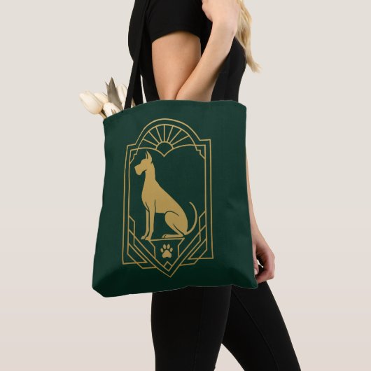 Emerald Elegance Canvas tas (Dichtbij)