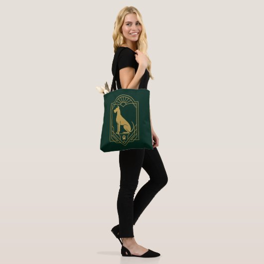 Emerald Elegance Canvas tas (Op model)