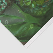 Emerald Elegance Groene Bloemen Hoofdtooi Decoupag Tissuepapier (Detail)