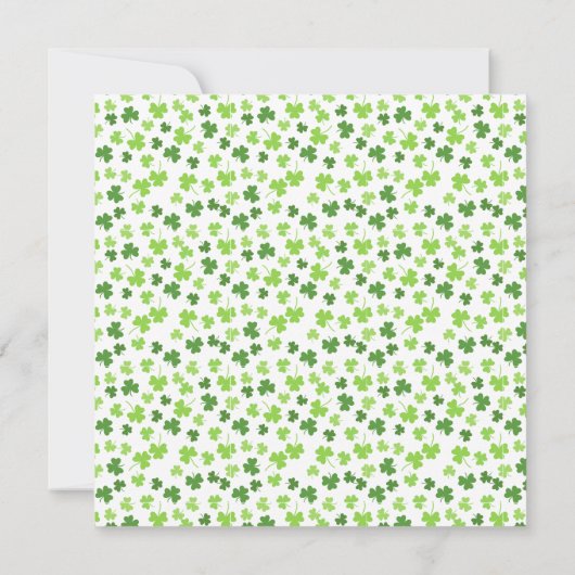 Emerald Elegance: St. Patrick's Day Bisschop kaart (Achterkant)