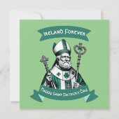 Emerald Elegance: St. Patrick's Day Bisschop kaart (Voorkant)