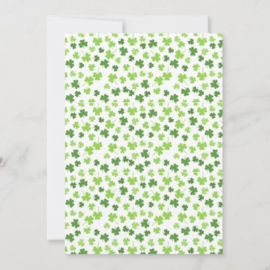 Emerald Elegance: St. Patrick's Day Bisschop Tribu Kaart (Achterkant)