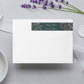 Emerald Elegant Copper Floral Wreath Wedding