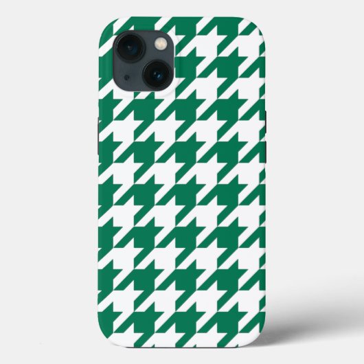 Emerald Elegant Houndstooth Case-Mate iPhone Case (Achterkant)