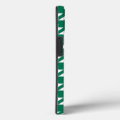Emerald Elegant Houndstooth met aangepaste tekst Case-Mate iPhone Case (Achterkant / Rechts)