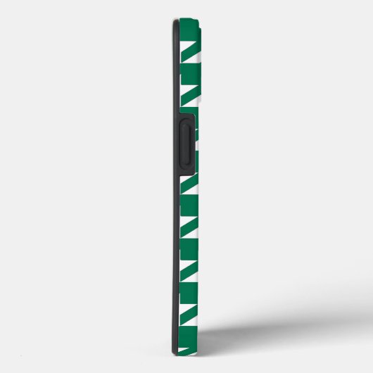Emerald Elegant Houndstooth met aangepaste tekst Case-Mate iPhone Case (Achterkant / Rechts)