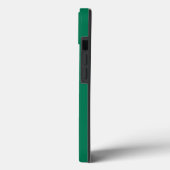 Emerald Elegant Houndstooth met aangepaste tekst Case-Mate iPhone Case (Achterkant / Links)