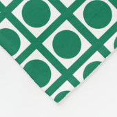 Emerald Elegant Raster Stippen Fleece Deken (Hoek)