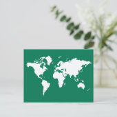 Emerald Elegant World Briefkaart (Staand voorkant)