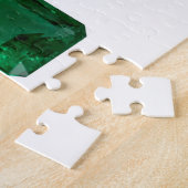 Emerald Emerald snede Green Gemstone Winter Puzzle Legpuzzel (Zijkant)
