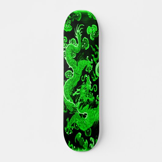 Emerald Emperor Dragon Element Custom Pro Board Skateboard (Voorkant)