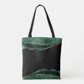 EMERALD EN GOLD AGATE MONOGRAM TOTE BAG (Achterkant)