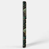 Emerald en Gold Art Deco-geïnspireerde Fan Samsung Galaxy Hoesje (Rechterkant)