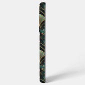 Emerald en Gold Art Deco-geïnspireerde Fan Samsung Galaxy Hoesje (Linkerkant)