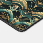 Emerald en goud art deco thema bureaumat (Hoek)