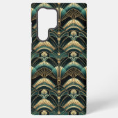 Emerald en goud art deco thema samsung galaxy hoesje (Achterkant)